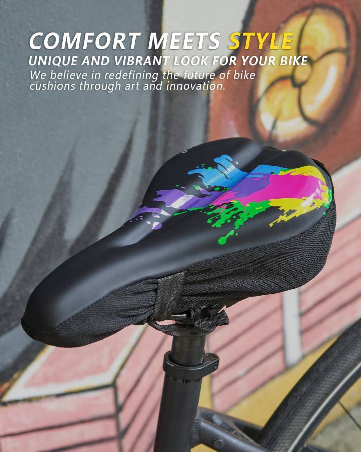 Gel bicycle fashion seat cushion