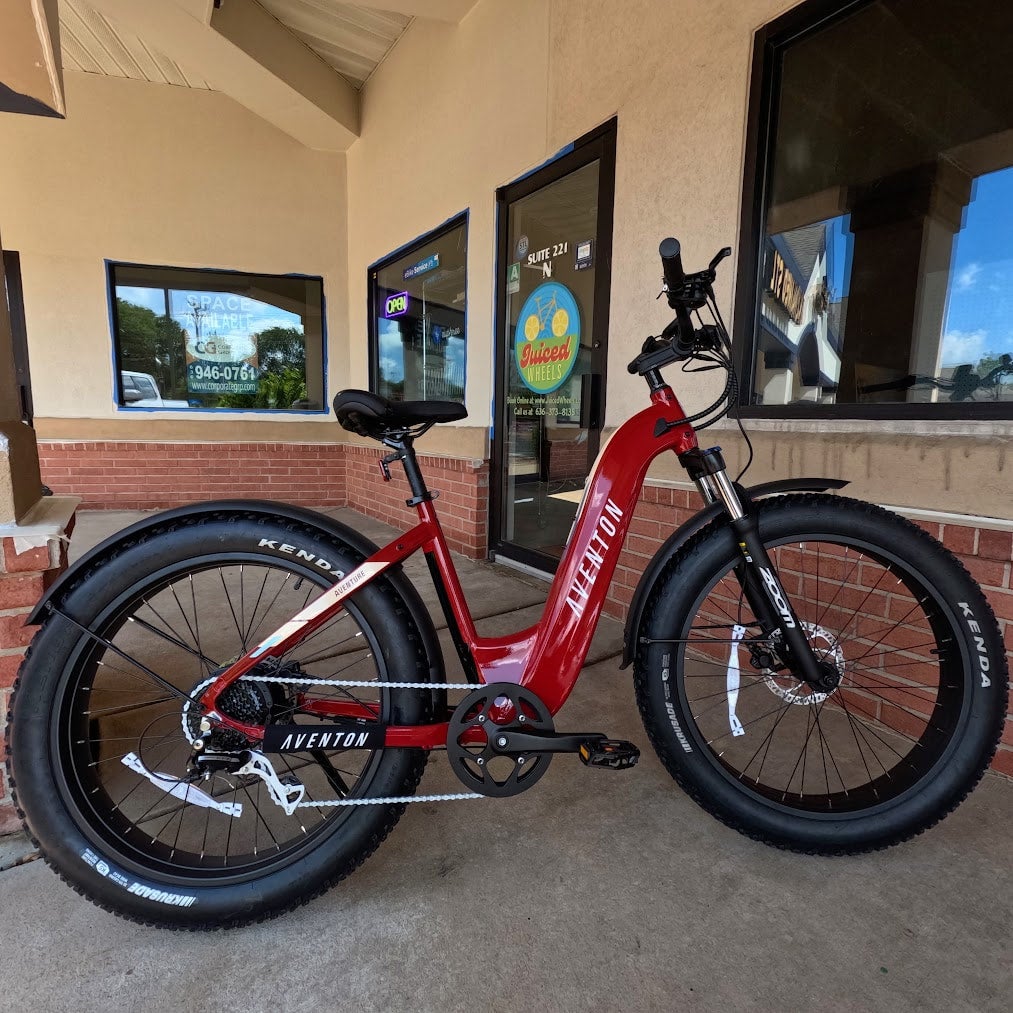 Aventon Aventure Step Through Red M/L Juiced Wheels